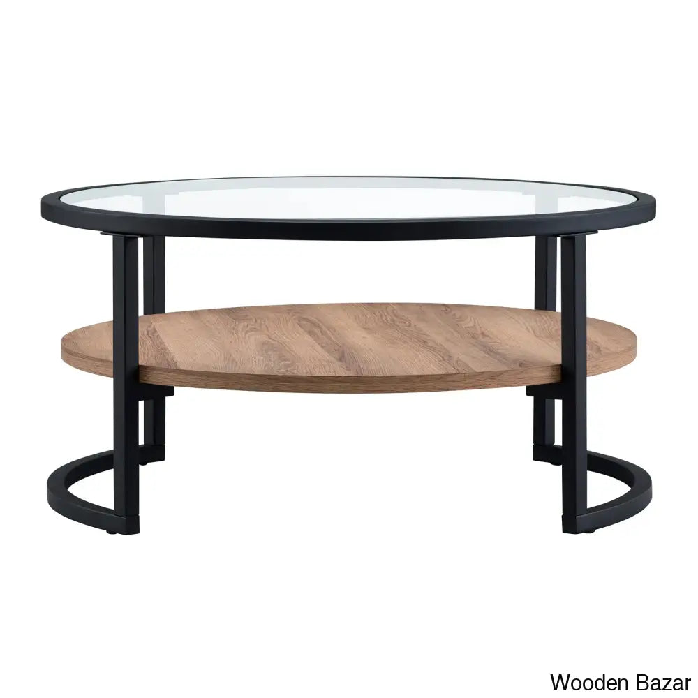 Lindsaie Glass Top Coffee And Center Table