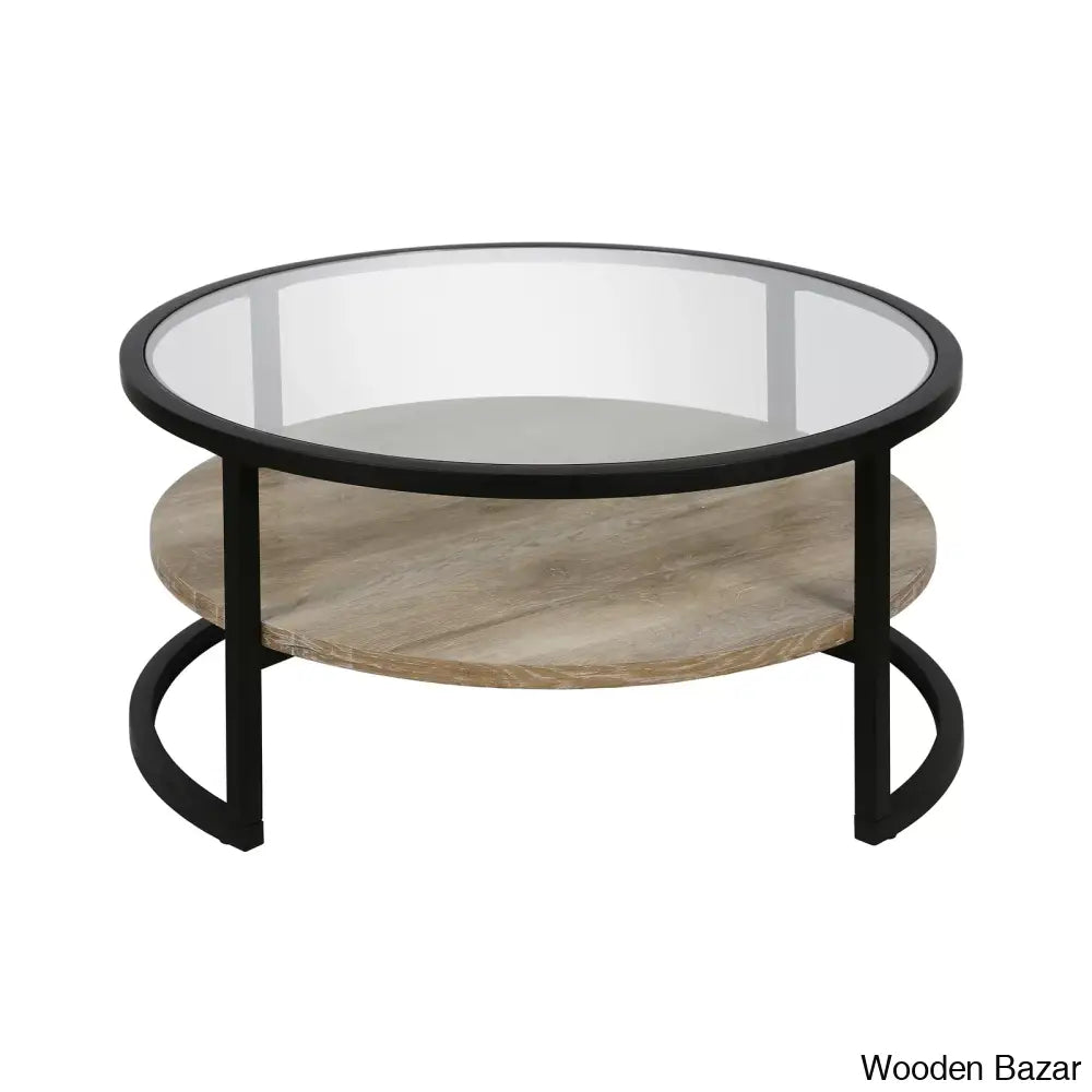 Lindsaie Glass Top Coffee And Center Table