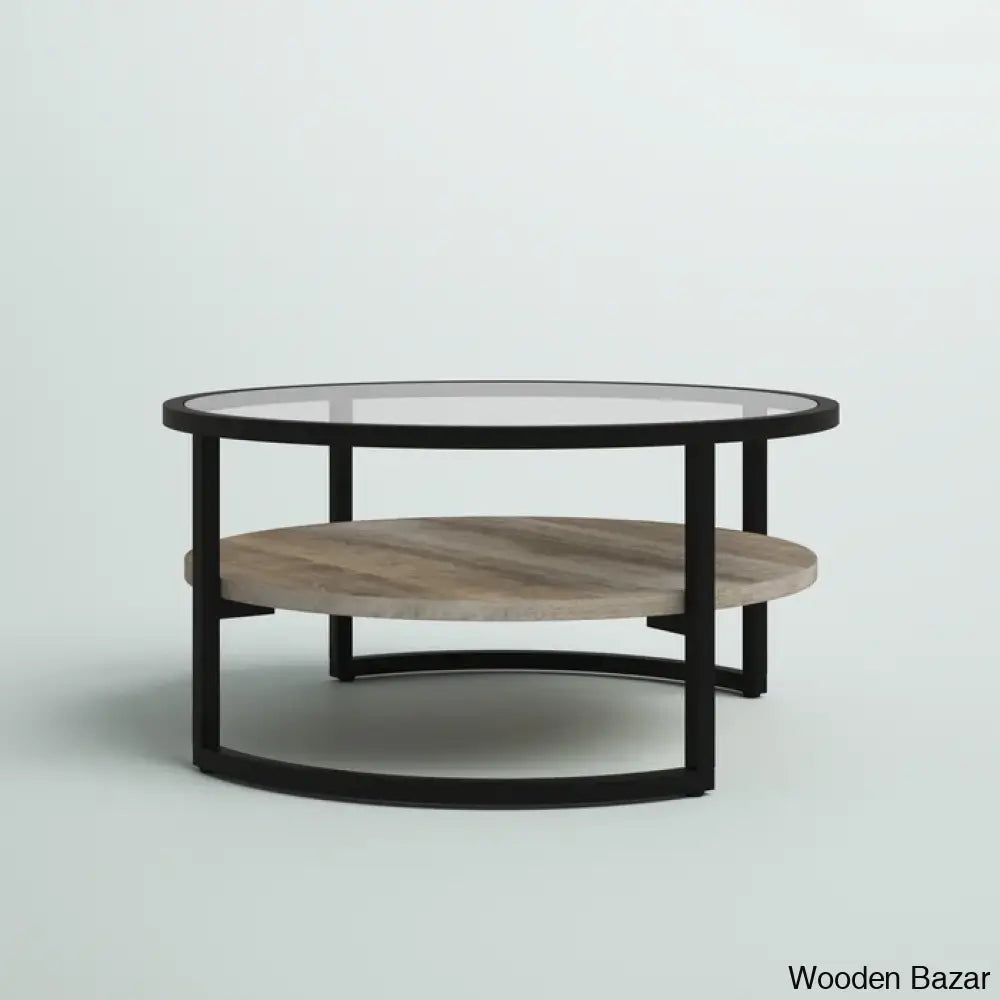 Lindsaie Glass Top Coffee And Center Table