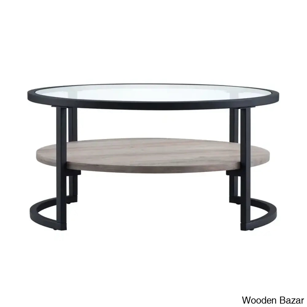 Lindsaie Glass Top Coffee And Center Table