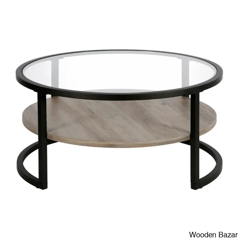 Lindsaie Glass Top Coffee And Center Table