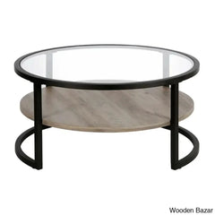 Lindsaie Glass Top Coffee And Center Table