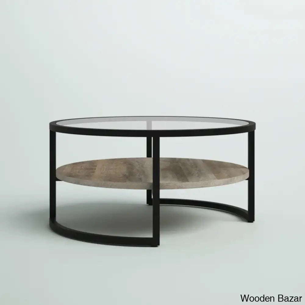 Lindsaie Glass Top Coffee And Center Table