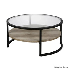 Lindsaie Glass Top Coffee And Center Table