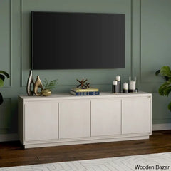 Linio Stylish Rattan Cabinet Media Console For Large Tv Set