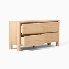 Constack 4-Drawer Dresser - Wooden Bazar