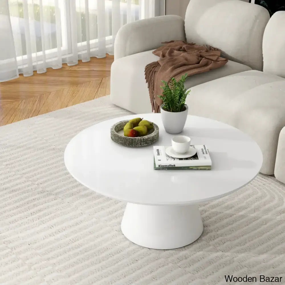 Lippas 35’’ Round Coffee And Center Table