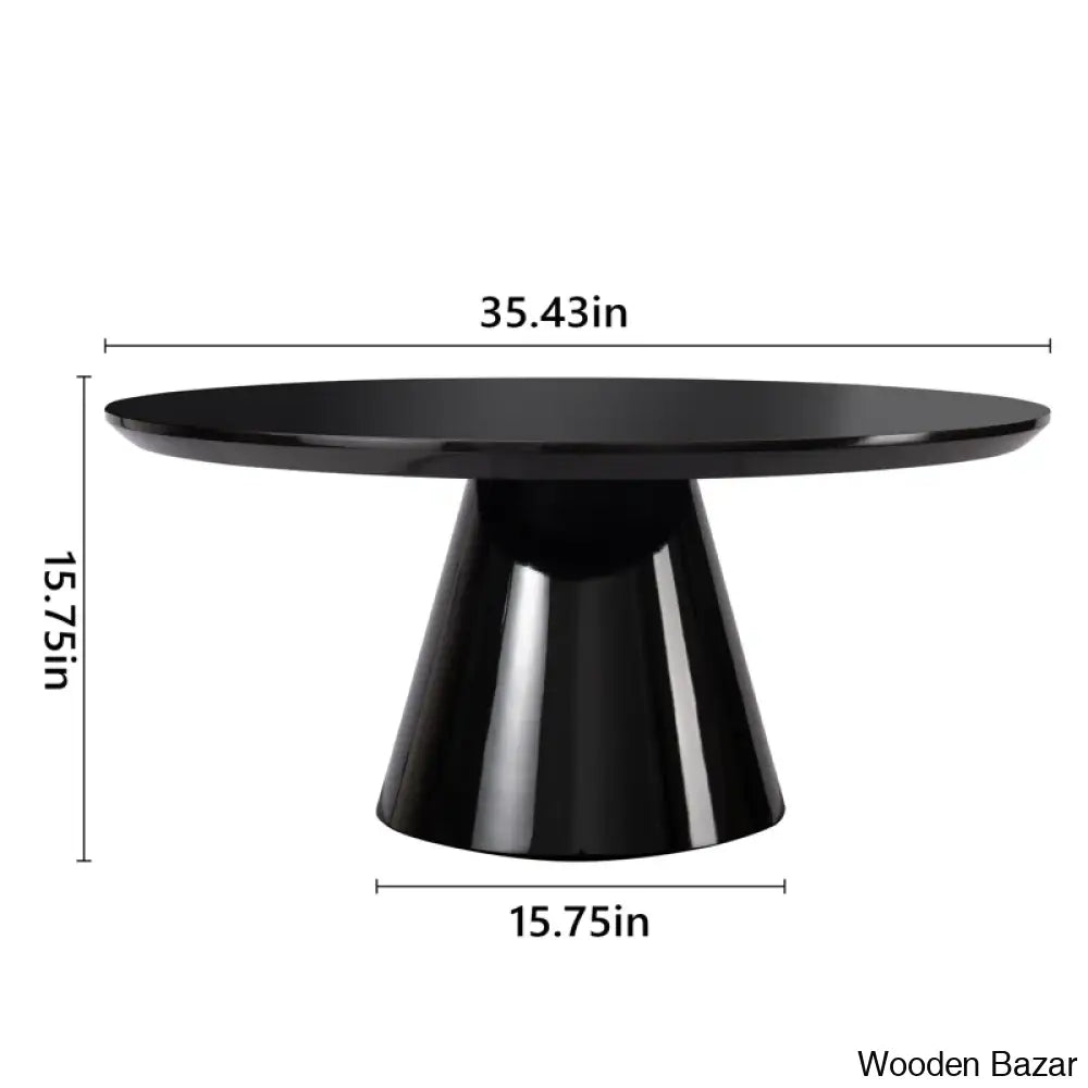 Lippas 35’’ Round Coffee And Center Table