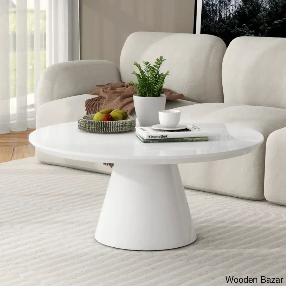 Lippas 35’’ Round Coffee And Center Table