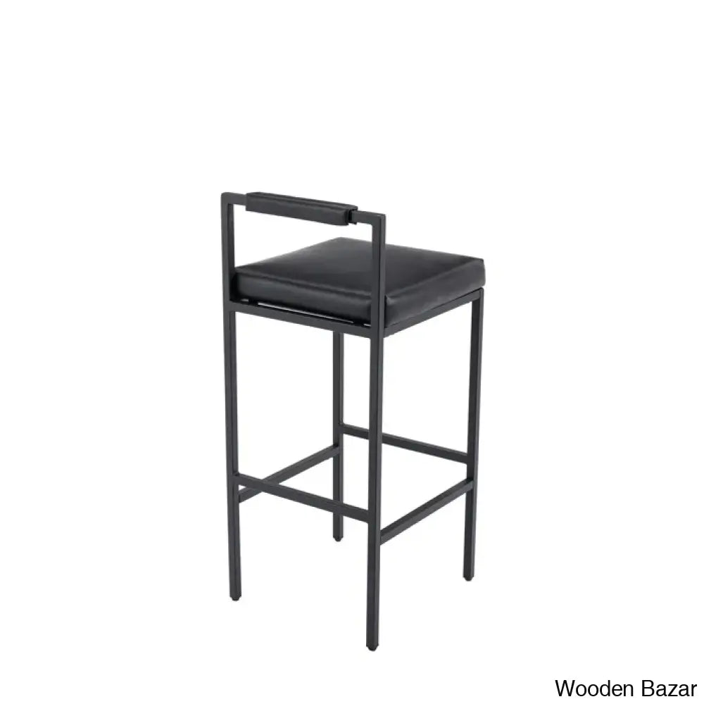 Lise Swivel Modern 30’’ Counter And Bar Stools Upholstered Height Barstools With Low Back Metal