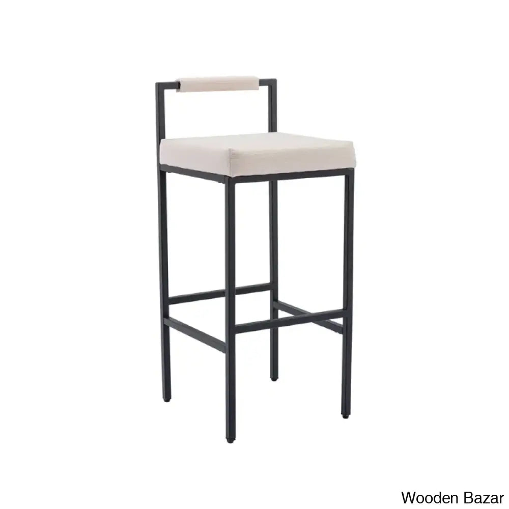 Lise Swivel Modern 30’’ Counter And Bar Stools Upholstered Height Barstools With Low Back Metal