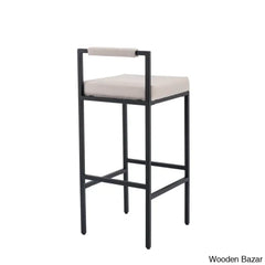 Lise Swivel Modern 30’’ Counter And Bar Stools Upholstered Height Barstools With Low Back Metal