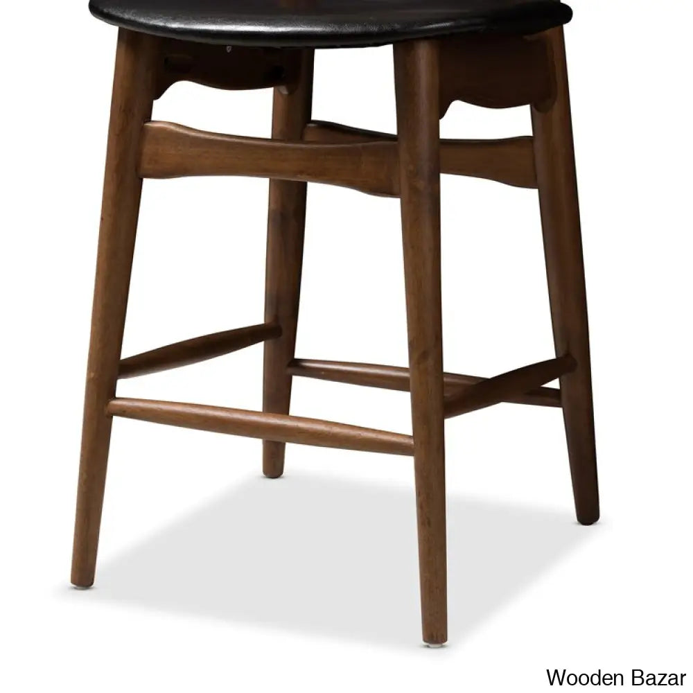 Liseton Swivel Solid Wood Counter Stool (Set Of 2) And Bar Stool