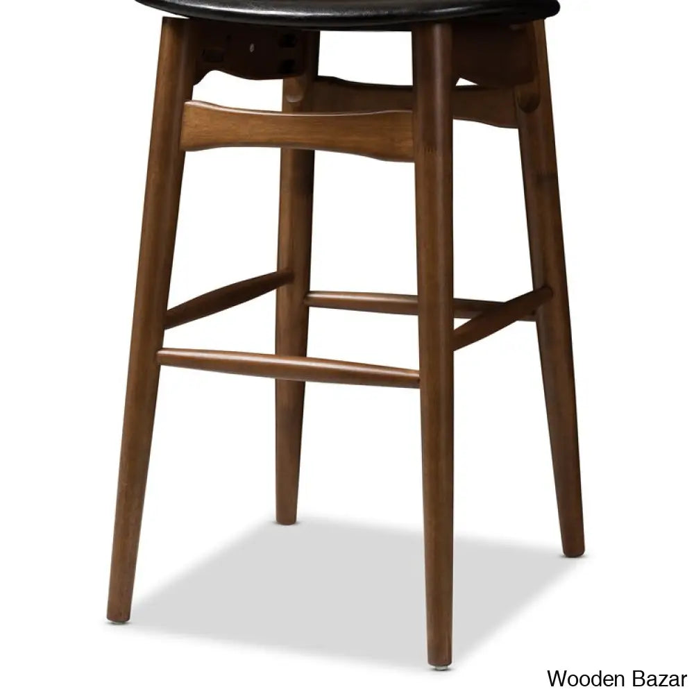 Liseton Swivel Solid Wood Counter Stool (Set Of 2) And Bar Stool