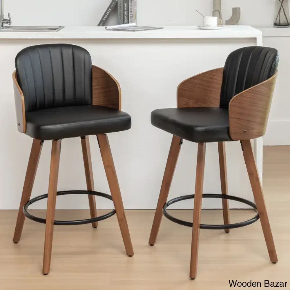 Ljubkaz Swivel 26’’ Counter And Bar Stool (Set Of 2)