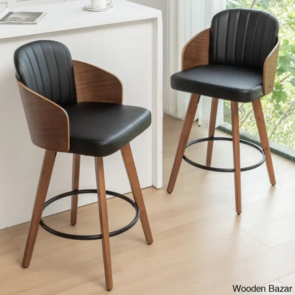 Ljubkaz Swivel 26’’ Counter And Bar Stool (Set Of 2)