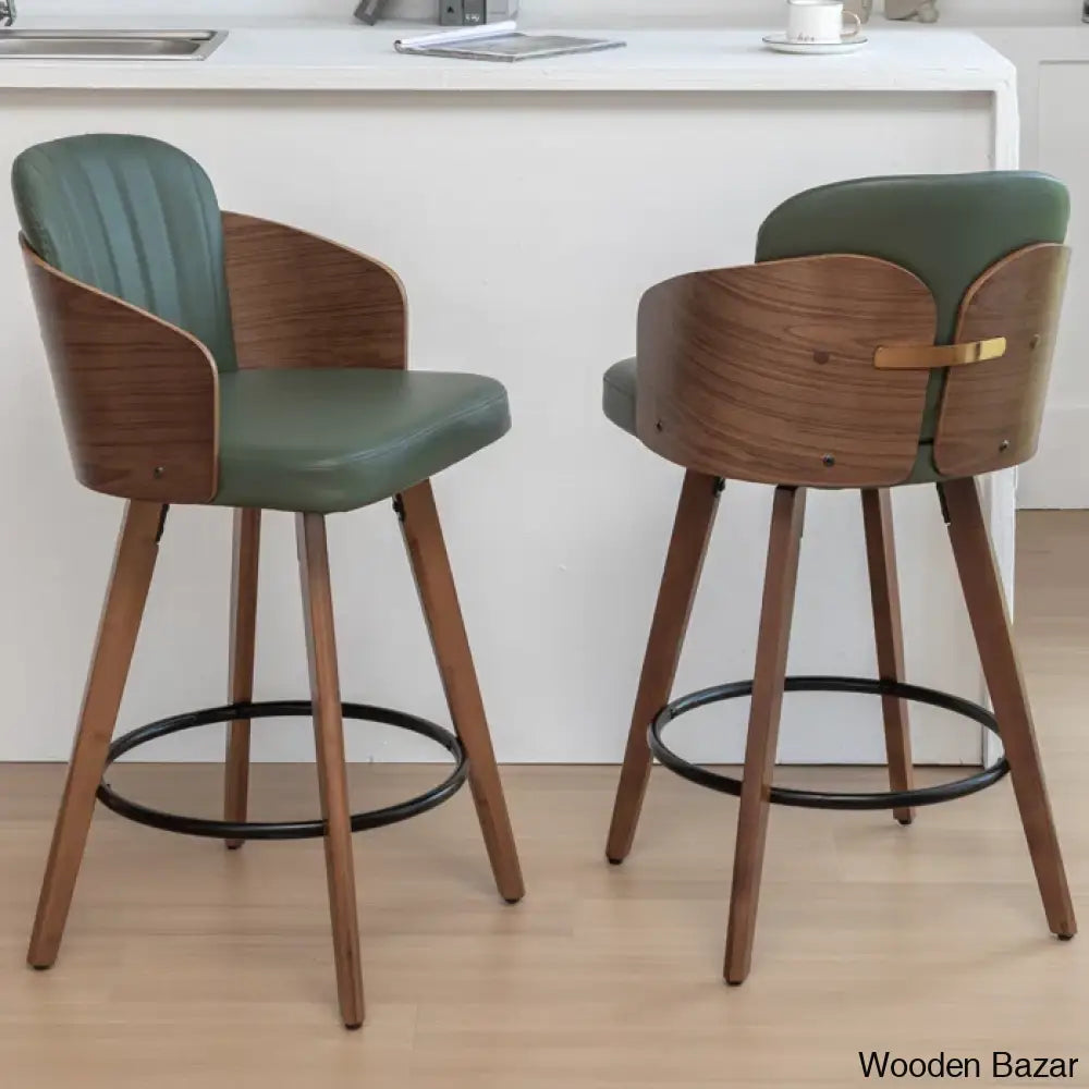 Ljubkaz Swivel 26’’ Counter And Bar Stool (Set Of 2)