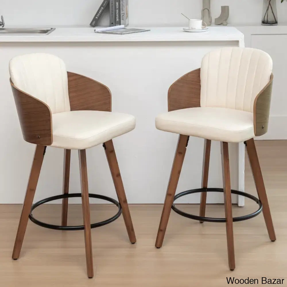 Ljubkaz Swivel 26’’ Counter And Bar Stool (Set Of 2)