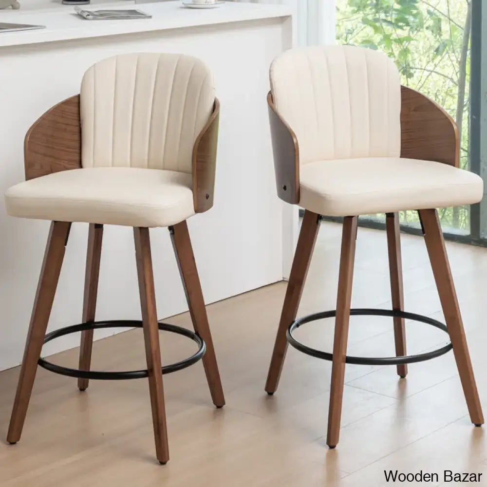 Ljubkaz Swivel 26’’ Counter And Bar Stool (Set Of 2)