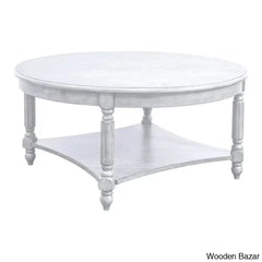 Locke Solid Wood Single Coffee And Center Table - Wooden Bazar