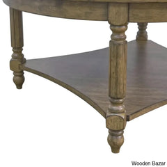 Locke Solid Wood Single Coffee And Center Table - Wooden Bazar
