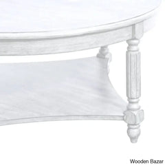 Locke Solid Wood Single Coffee And Center Table - Wooden Bazar