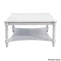 Locke Solid Wood Square Coffee And Center Table