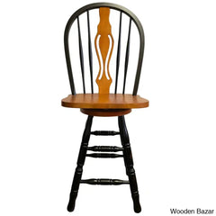 Lodak Swivel Solid Wood 24’’ Counter And Bar Stool