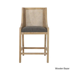 Lonnyl Swivel Solid Wood 25.5’’ Counter And Bar Stool (Set Of 2)