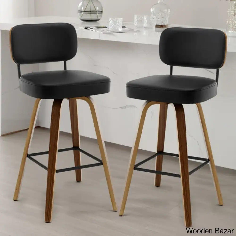 Loranzas Swivel Upholstered Counter & Bar Stool (Set Of 3)