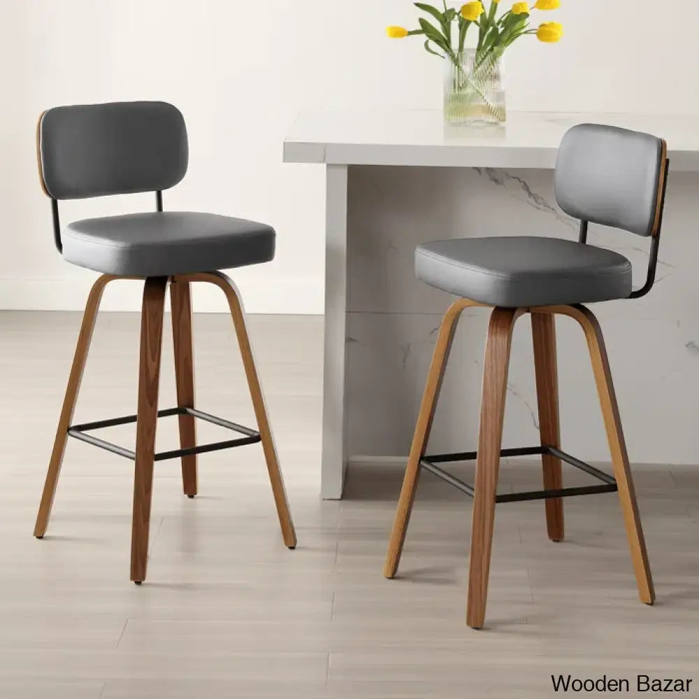 Loranzas Swivel Upholstered Counter & Bar Stool (Set Of 3)