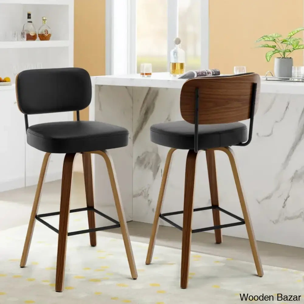 Loranzas Swivel Upholstered Counter & Bar Stool (Set Of 3)