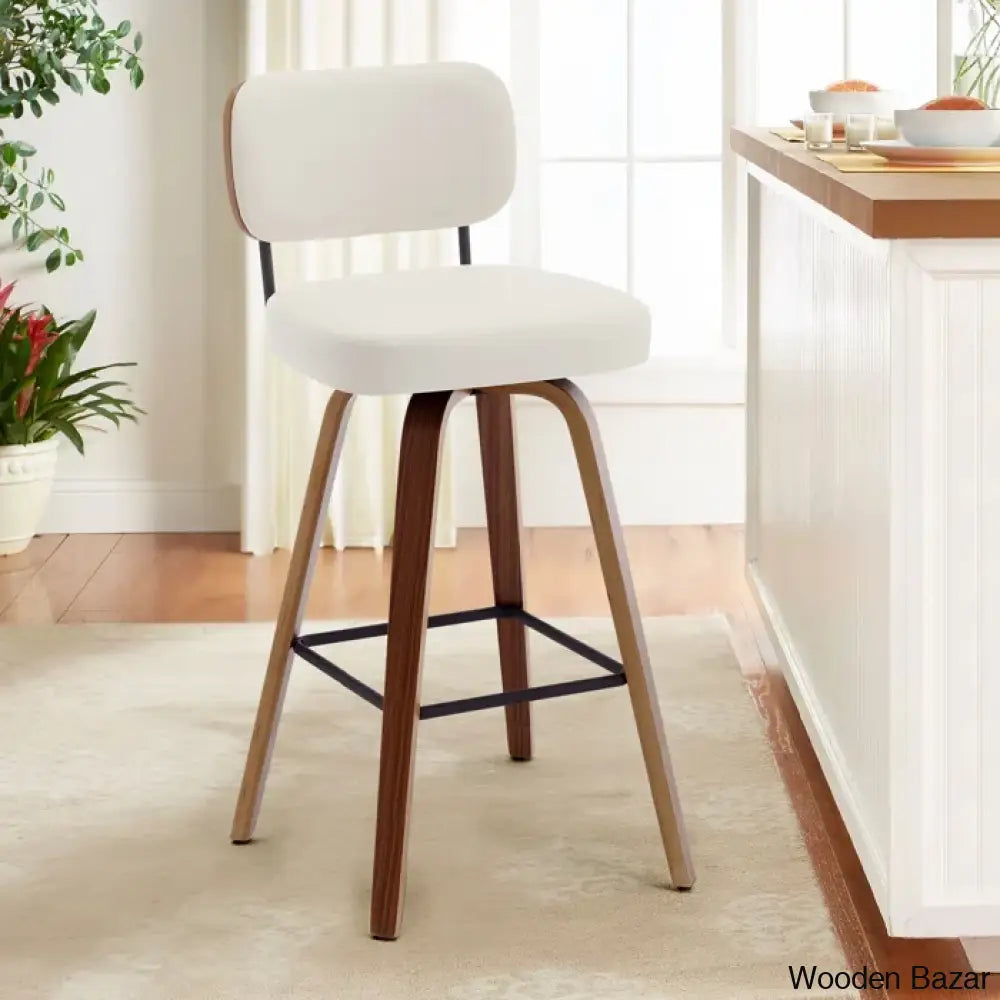 Loranzas Swivel Upholstered Counter & Bar Stool (Set Of 3)