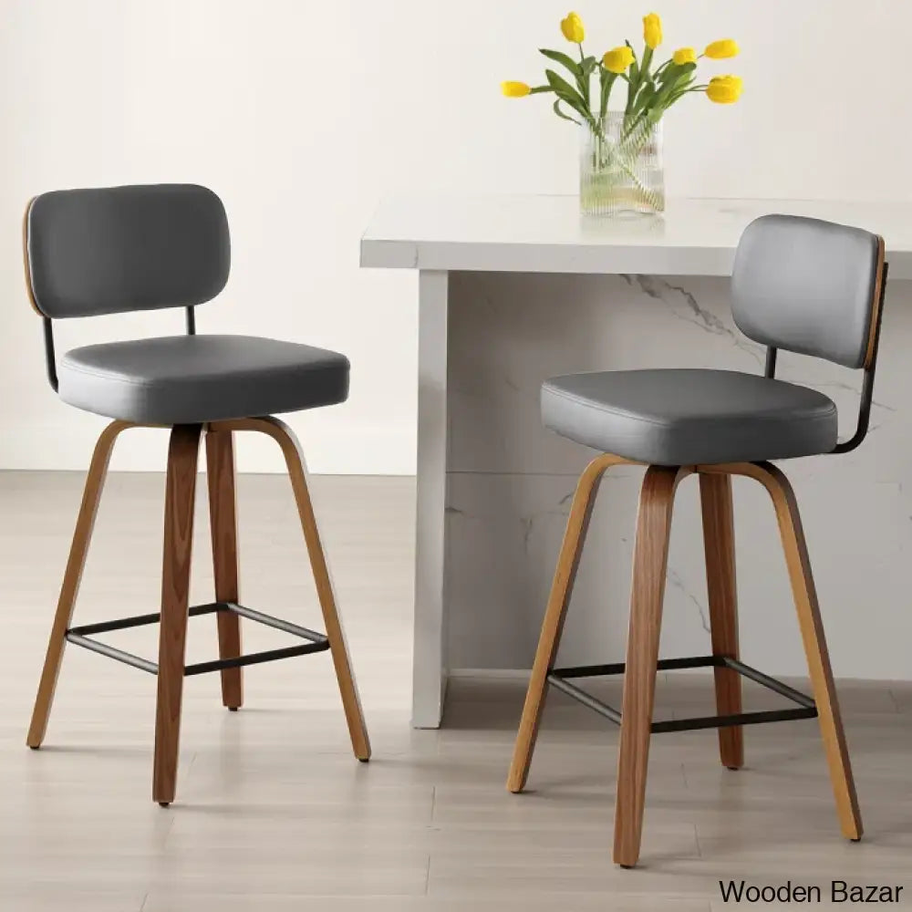 Loranzas Swivel Upholstered Counter & Bar Stool (Set Of 3)