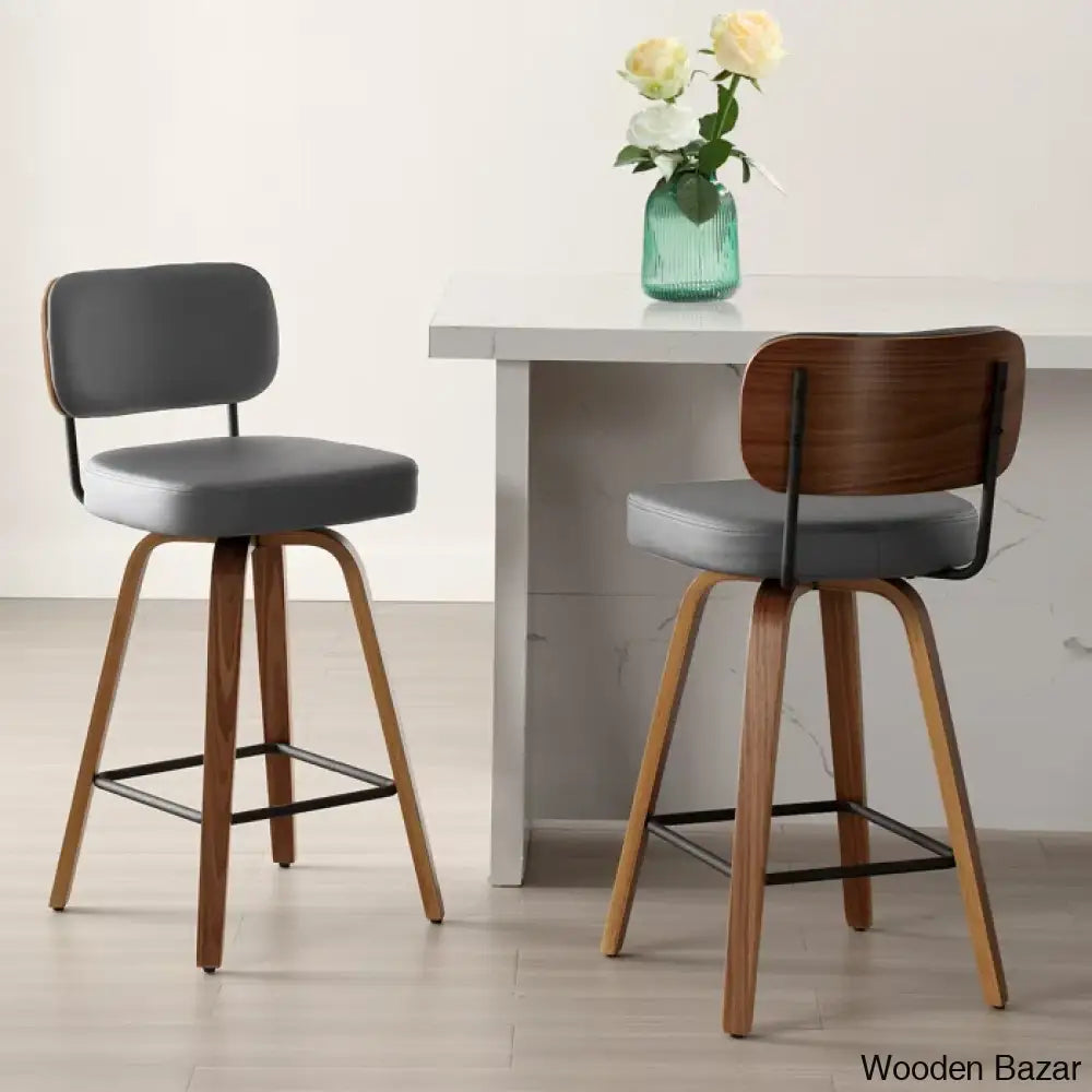 Loranzas Swivel Upholstered Counter & Bar Stool (Set Of 3)