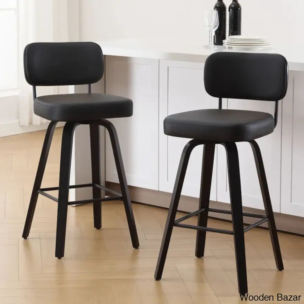 Loranzas Swivel Upholstered Counter & Bar Stool (Set Of 3)