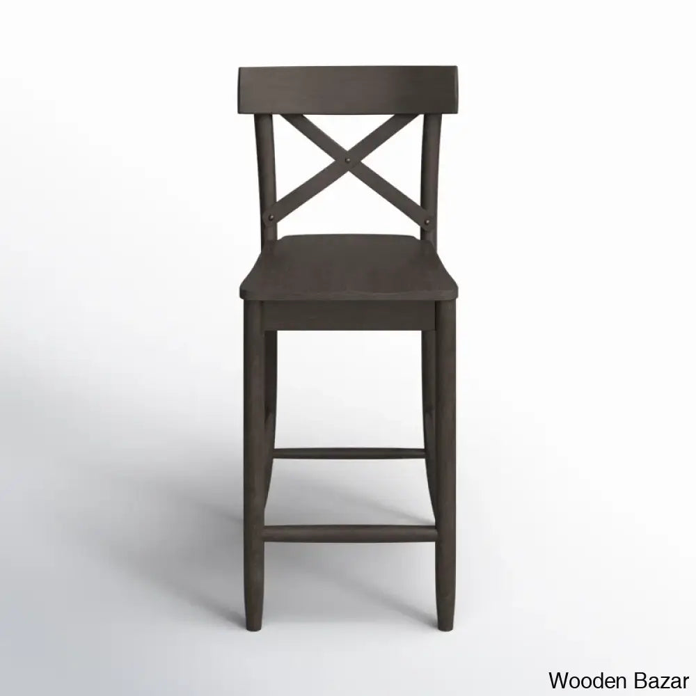 Loreleia Swivel Solid Wood Counter And Bar Stool