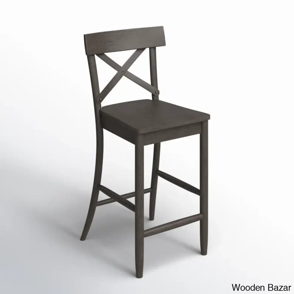 Loreleia Swivel Solid Wood Counter And Bar Stool