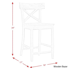 Loreleia Swivel Solid Wood Counter And Bar Stool