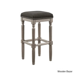 Lossetto Swivel Nailhead Counter & Bar Stool (Set Of 2)