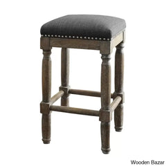 Lossetto Swivel Nailhead Counter & Bar Stool (Set Of 2)