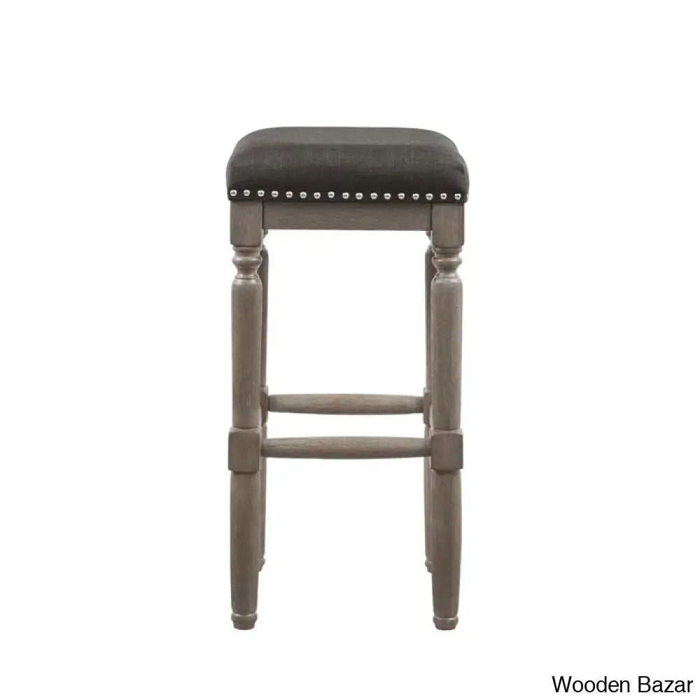 Lossetto Swivel Nailhead Counter & Bar Stool (Set Of 2)