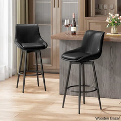 Loyere Swivel Upholstered 26’’ Counter And Bar Stool With Metal Frame