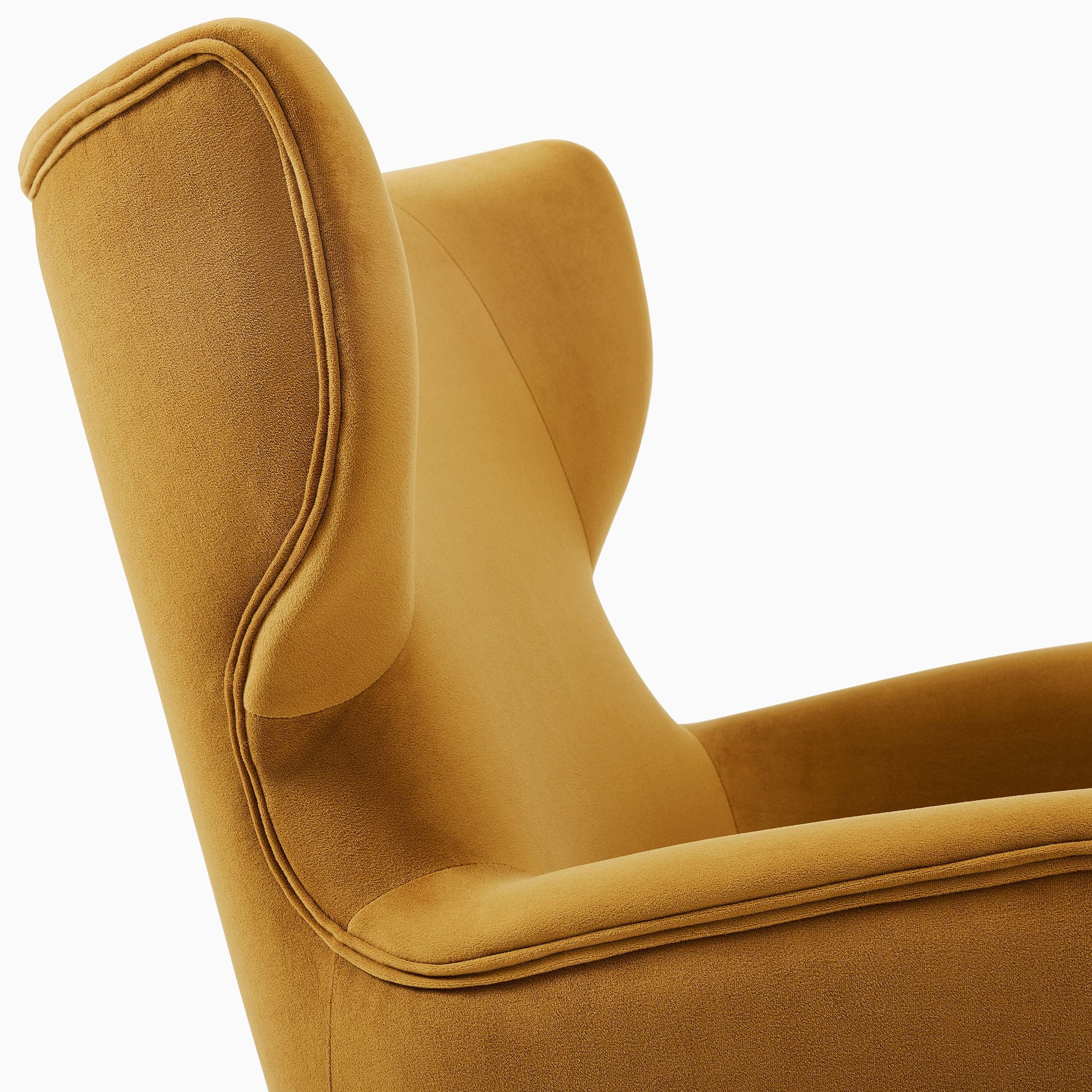 Wixfire Wing Chair in Metal Legs - Wooden bazar