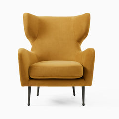 Wixfire Wing Chair in Metal Legs - Wooden bazar
