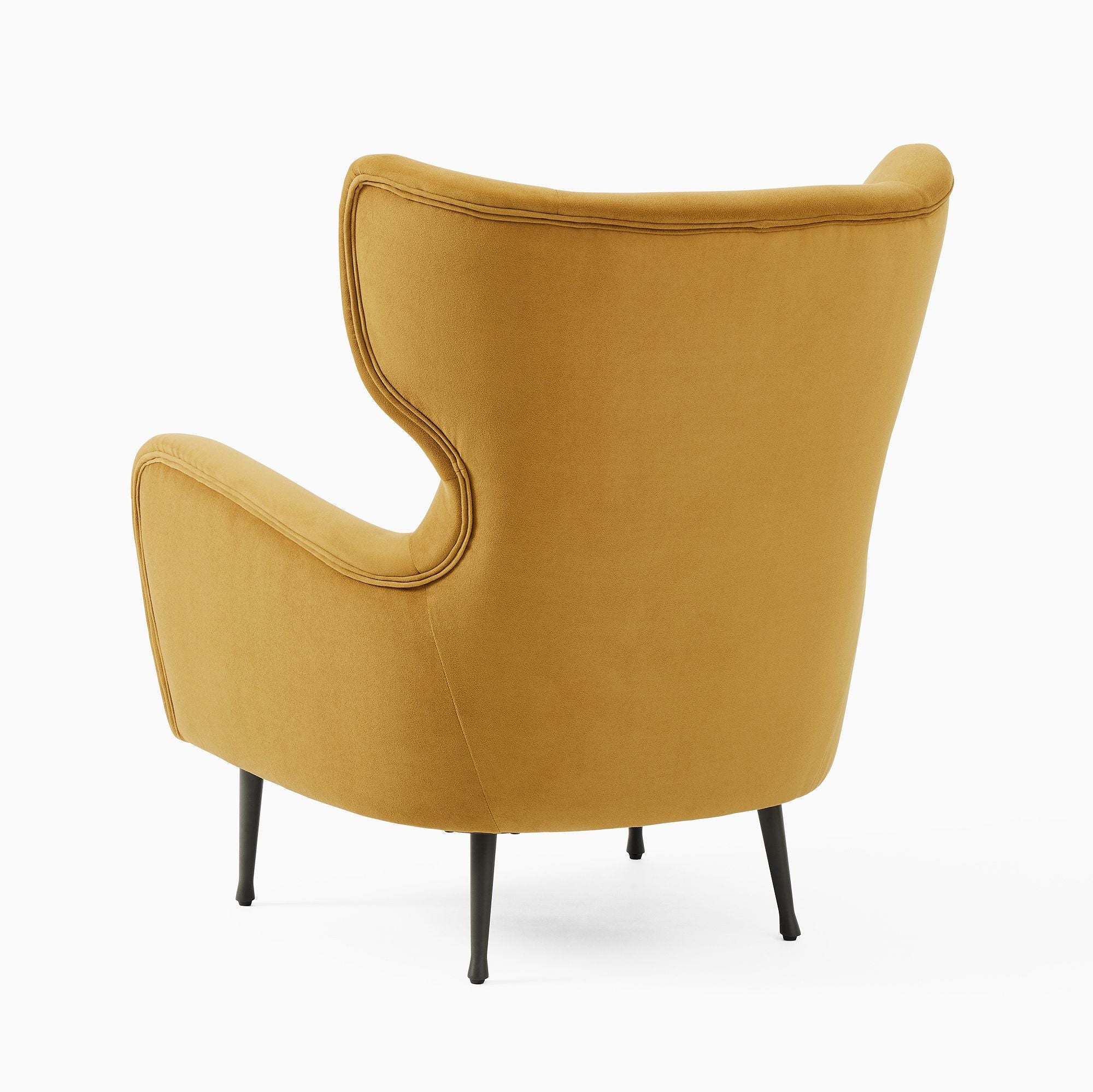Wixfire Wing Chair in Metal Legs - Wooden bazar
