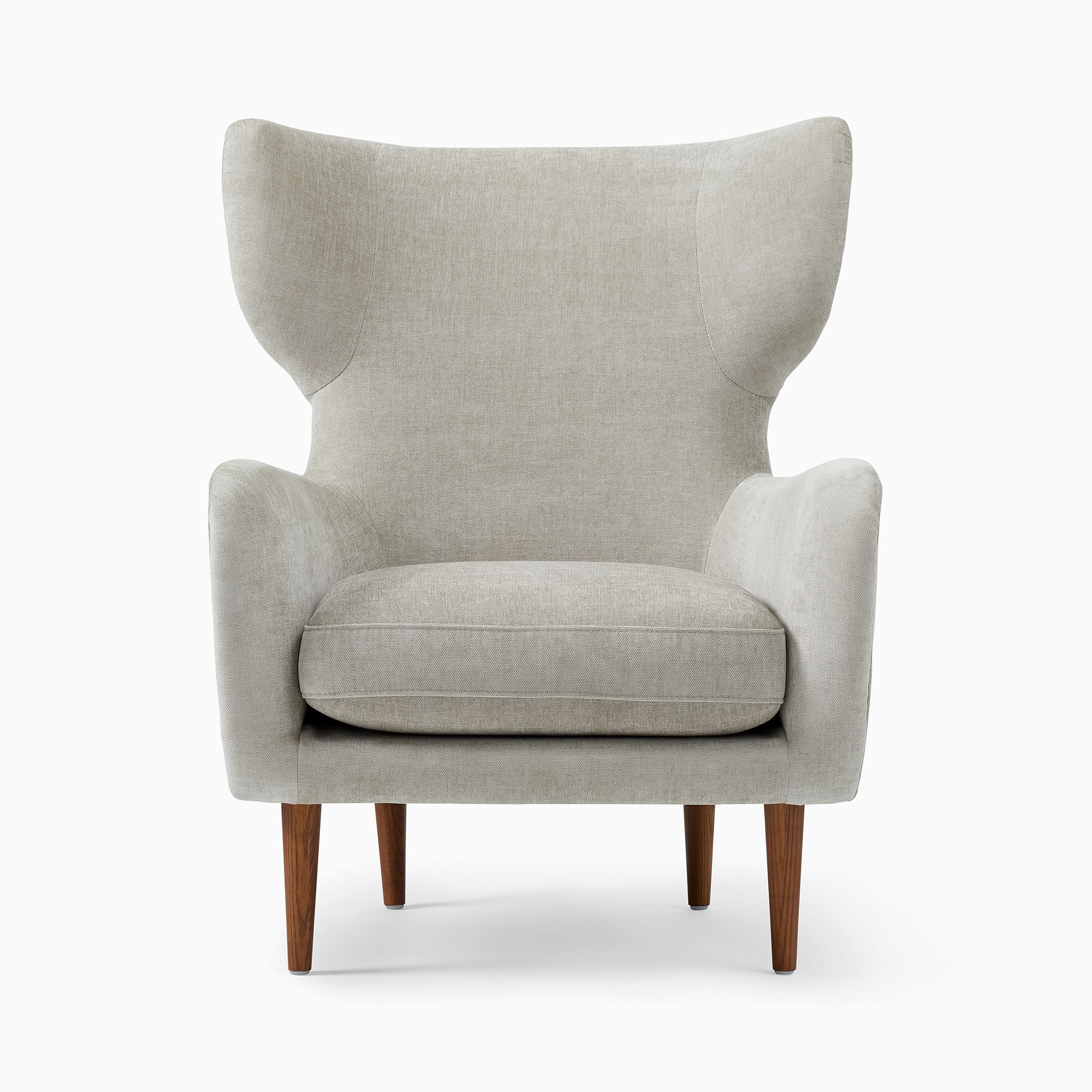 Picasix Wing Chair in Wooden Legs - Wooden  Bazar