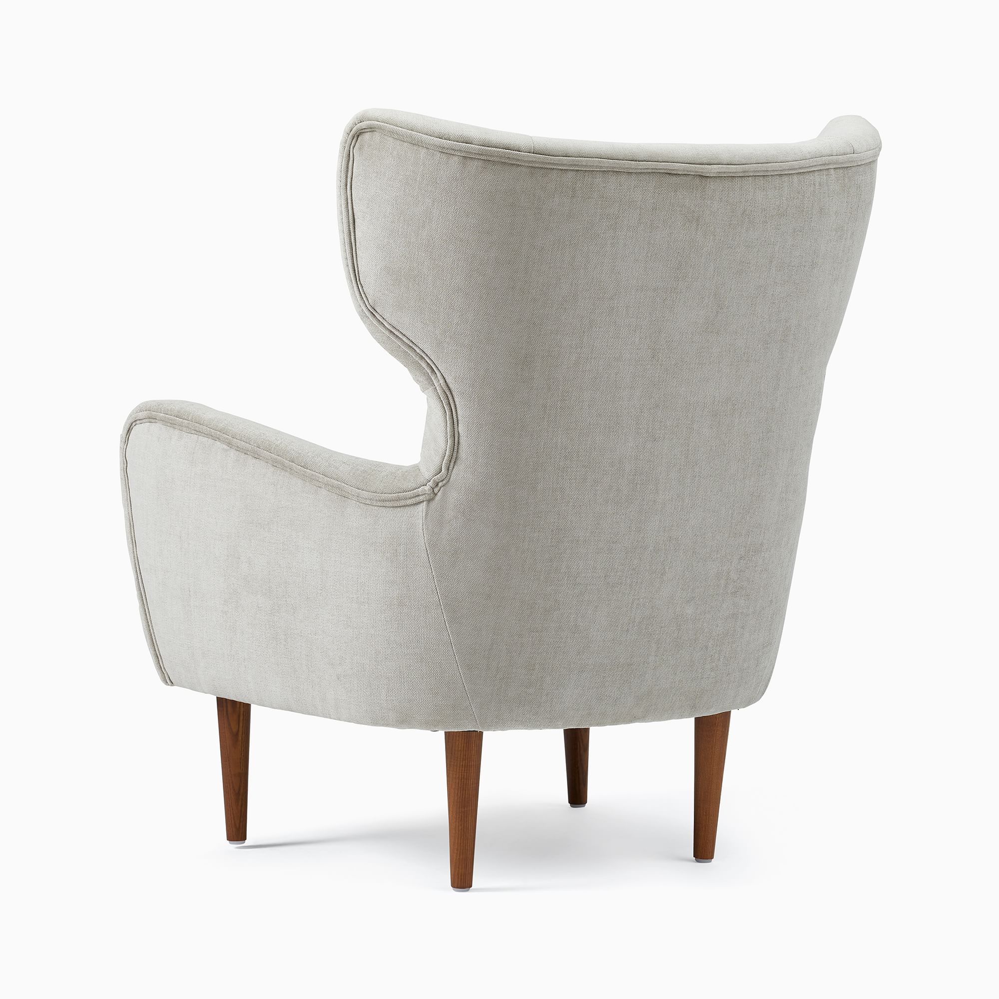 Picasix Wing Chair in Wooden Legs - Wooden  Bazar