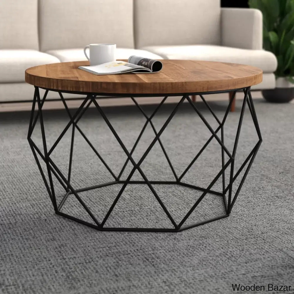 Lupi Solid Wood Top Coffee Table And Center Table