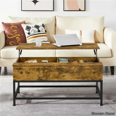 Lurdesy Lift Top Coffee And Center Table With Storage & Metal Legs